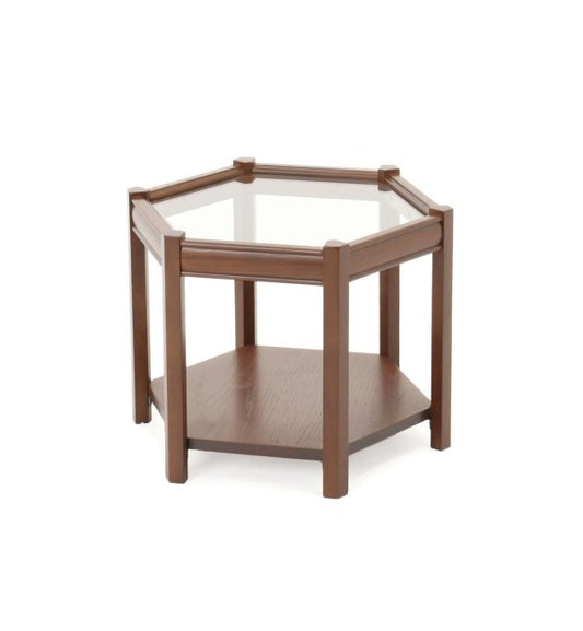 ACME Furniture（アクメファニチャー）ブルックス ヘキサゴン テーブル ガラス