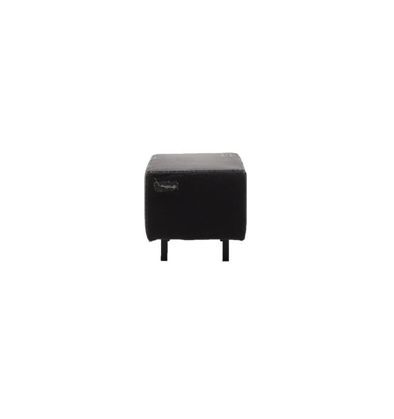 JOURNAL STANDARD FURNITURE（ジャーナルスタンダードファニチャー ）オースティン オットマン ／ブラック ダメージ デニム