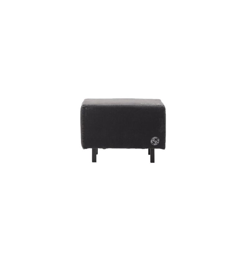JOURNAL STANDARD FURNITURE（ジャーナルスタンダードファニチャー ）オースティン オットマン ／ブラック ダメージ デニム