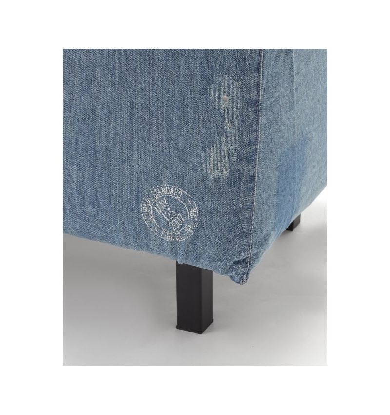 JOURNAL STANDARD FURNITURE（ジャーナルスタンダードファニチャー ）オースティン オットマン ／ ダメージ デニム