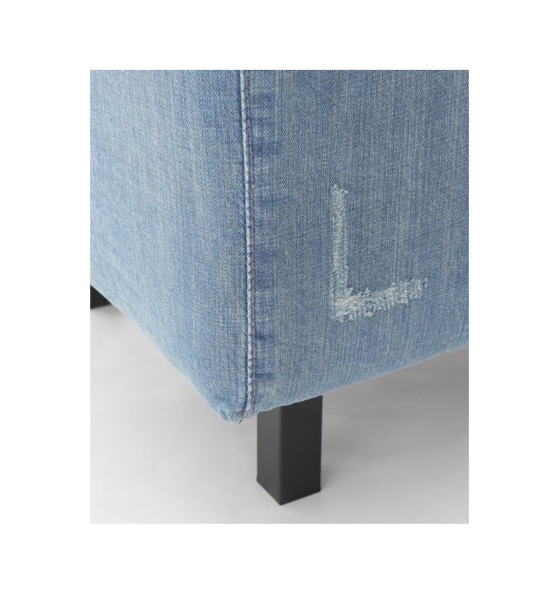 JOURNAL STANDARD FURNITURE（ジャーナルスタンダードファニチャー ）オースティン オットマン ／ ダメージ デニム