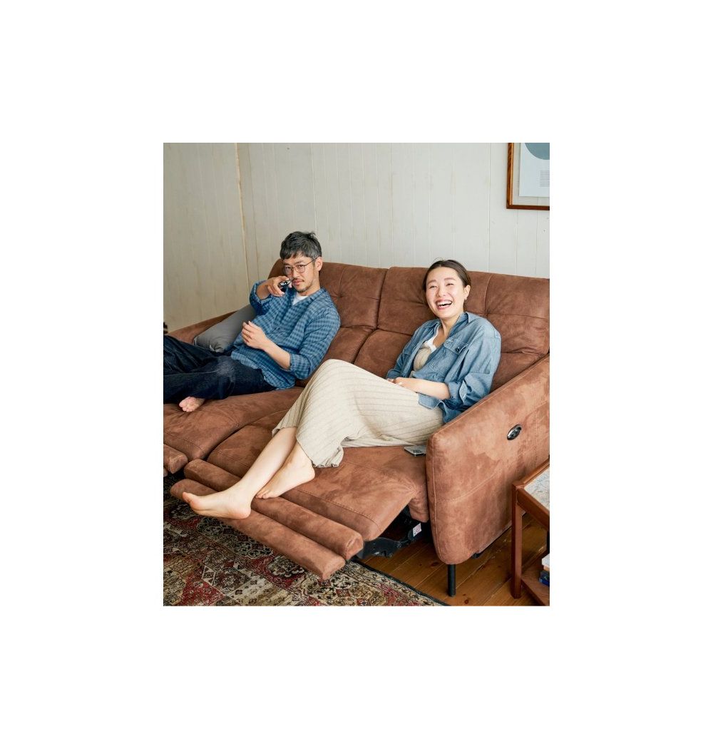 JOURNAL STANDARD FURNITURE（ジャーナルスタンダードファニチャー ）シェフィールド リクライニング ソファー ブラウン