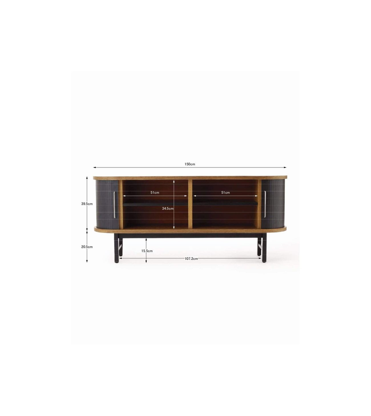 JOURNAL STANDARD FURNITURE（ジャーナルスタンダードファニチャー ）アノール サイドボード ブラック