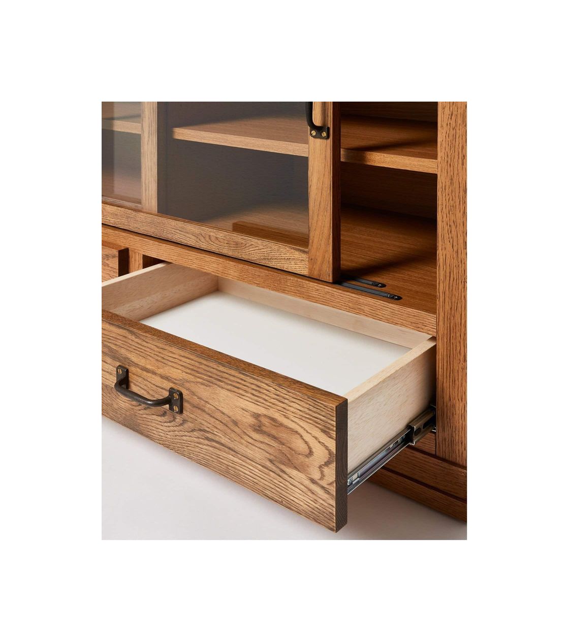 JOURNAL STANDARD FURNITURE（ジャーナルスタンダードファニチャー ）エルバーソン ガラスキャビネット エス ドロワータイプ