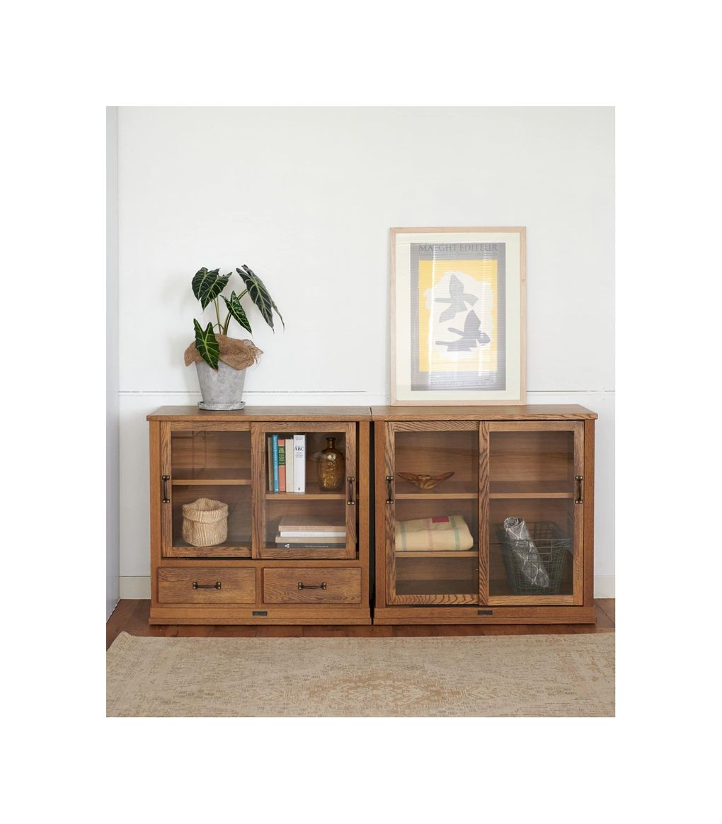 JOURNAL STANDARD FURNITURE（ジャーナルスタンダードファニチャー ）エルバーソン ガラスキャビネット エス ドロワータイプ