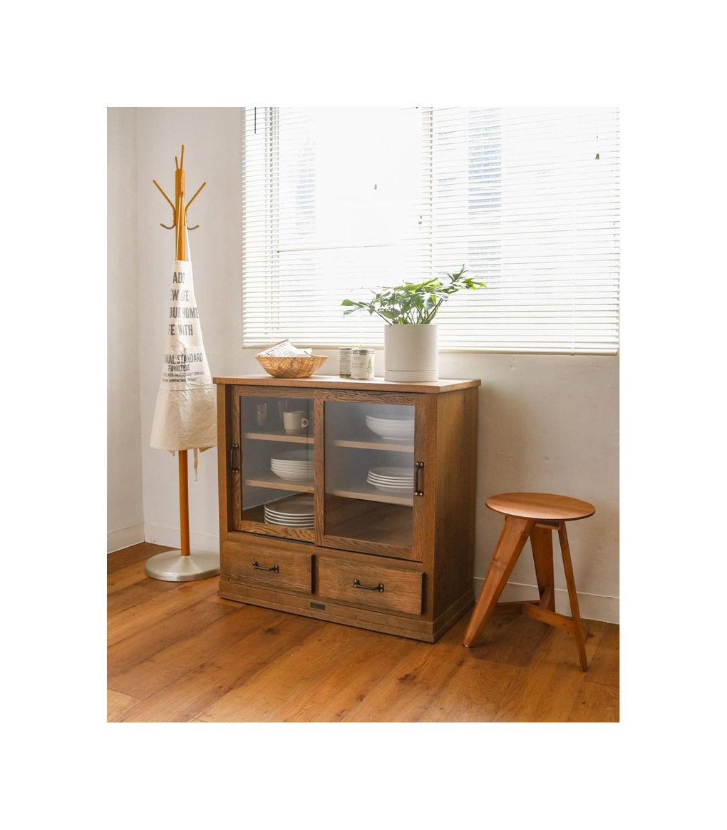 JOURNAL STANDARD FURNITURE（ジャーナルスタンダードファニチャー ）エルバーソン ガラスキャビネット エス ドロワータイプ