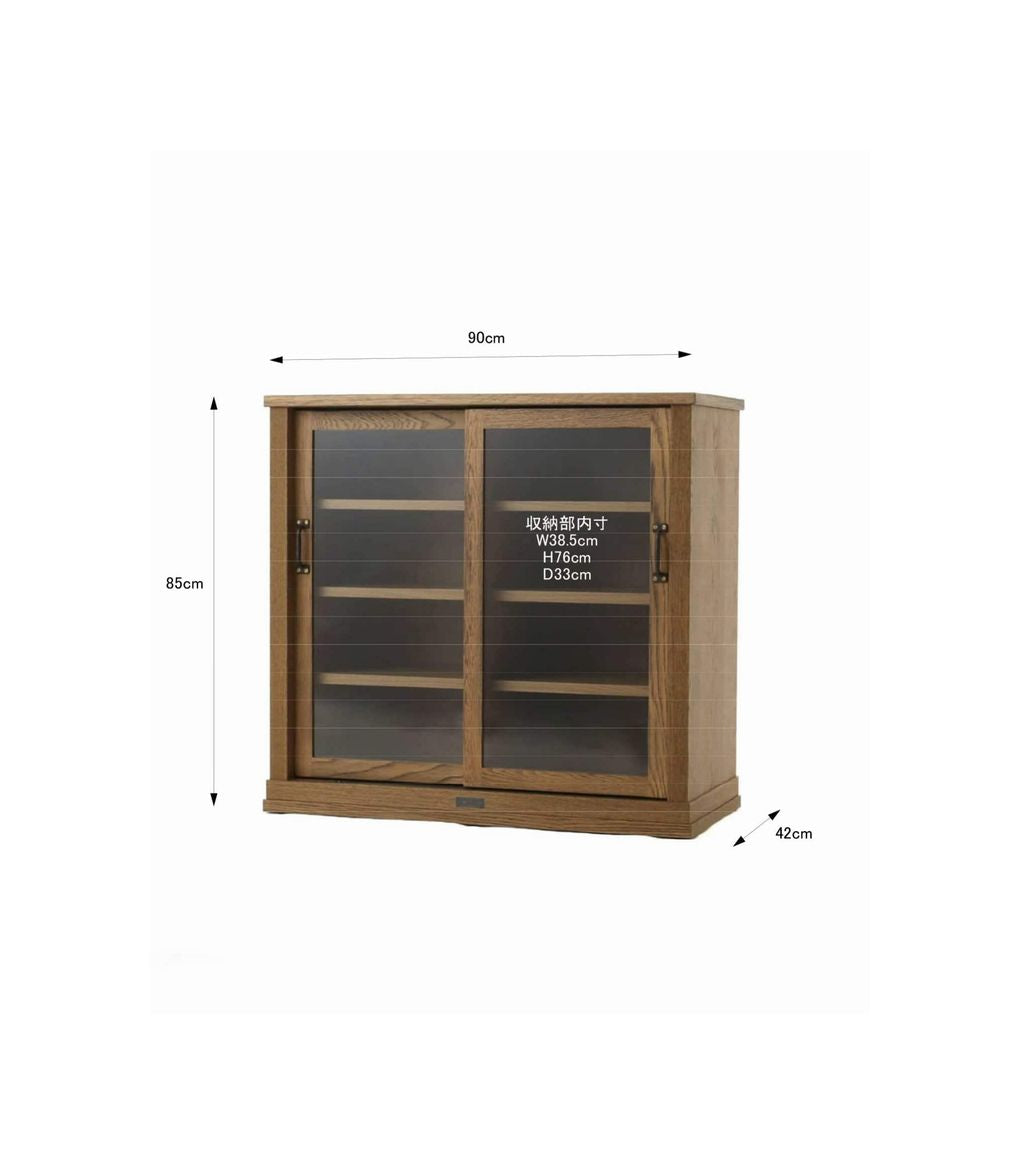 JOURNAL STANDARD FURNITURE（ジャーナルスタンダードファニチャー ）エルバーソン ガラスキャビネット エス