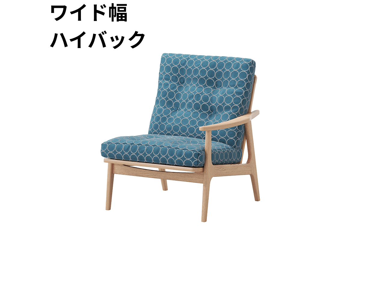 『マルニ60期間限定企画』ミナペルホネン／タンバリン＆ライトベリー全色から生地セレクト！マルニ60フレームチェア／オーク材／オイル仕上／1シーター 左肘