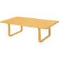 天童木工 テーブル 甲板 : イタヤ杢目(ナチュラル) 脚 : ホワイトビーチ(ナチュラル) (M-0251IT-NT)