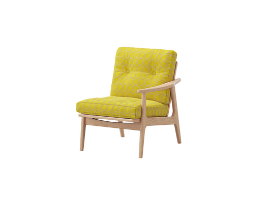 『マルニ60期間限定企画』ミナペルホネン／タンバリン＆ライトベリー全色から生地セレクト！マルニ60フレームチェア／オーク材／オイル仕上／1シーター 左肘