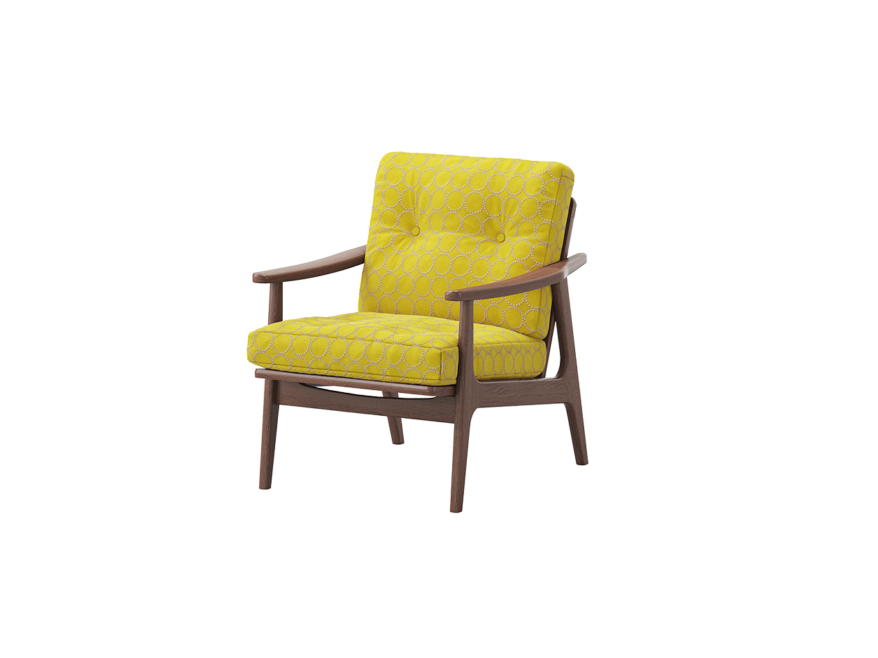 『マルニ60期間限定企画』ミナペルホネン／タンバリン＆ライトベリー全色から生地セレクト！マルニ60フレームチェア／ウォールナット材／ウレタン仕上／1シーター 両肘