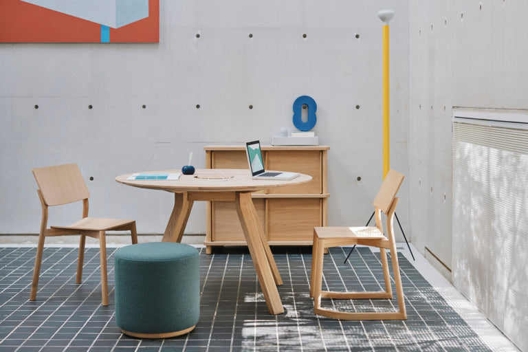 Karimoku New Standard（カリモクニュースタンダード）Spectrum Workstation Round ST（ スペクトラムワークステーションラウンドST 120）
