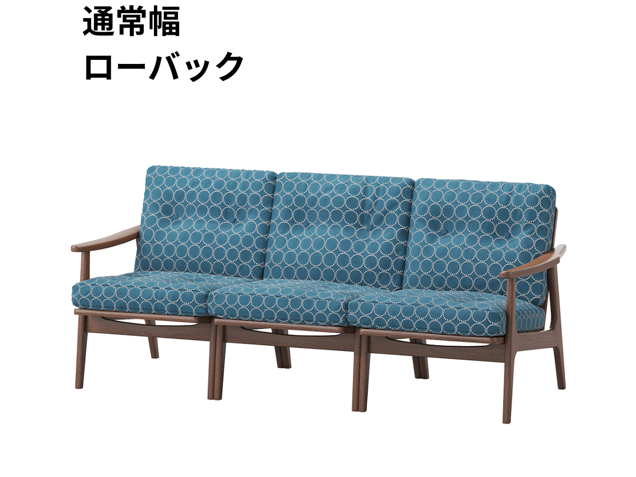 『マルニ60期間限定企画』ミナペルホネン／タンバリン＆ライトベリー全色から生地セレクト！マルニ60フレームチェア／ウォールナット材／ウレタン仕上／3シーター 両肘