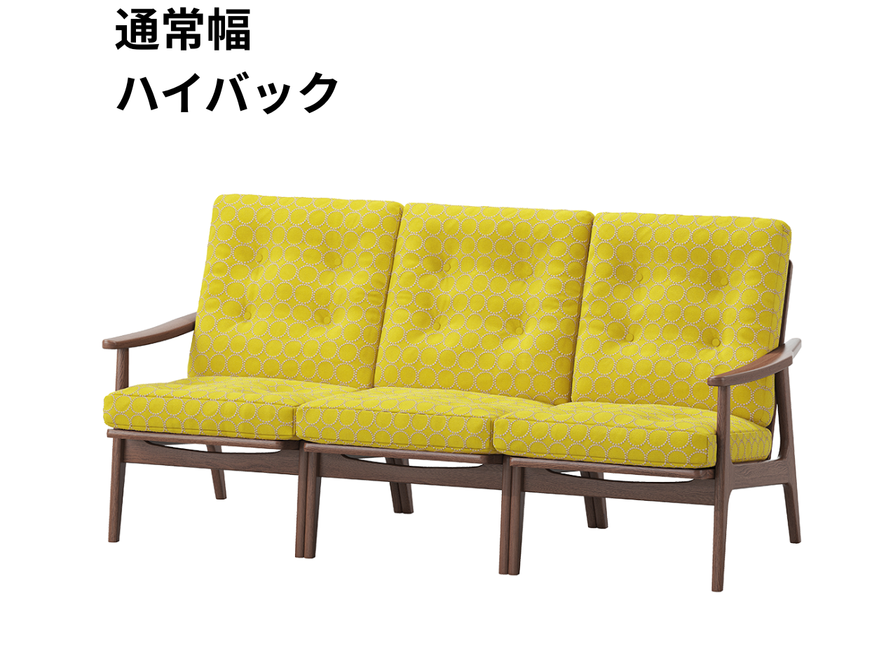 『マルニ60期間限定企画』ミナペルホネン／タンバリン＆ライトベリー全色から生地セレクト！マルニ60フレームチェア／ウォールナット材／ウレタン仕上／3シーター 両肘