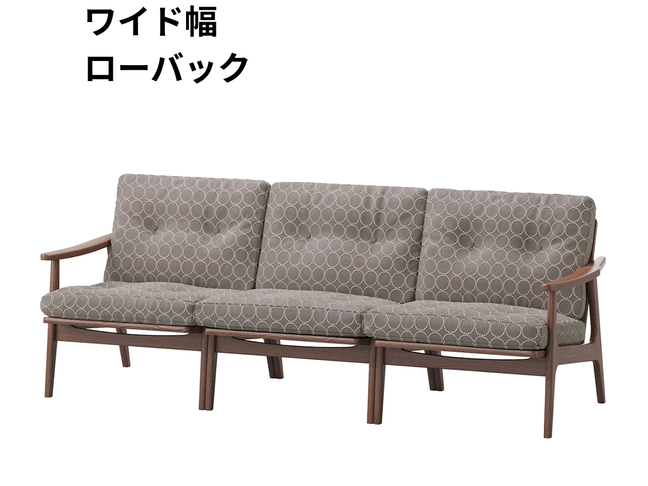 『マルニ60期間限定企画』ミナペルホネン／タンバリン＆ライトベリー全色から生地セレクト！マルニ60フレームチェア／ウォールナット材／ウレタン仕上／3シーター 両肘