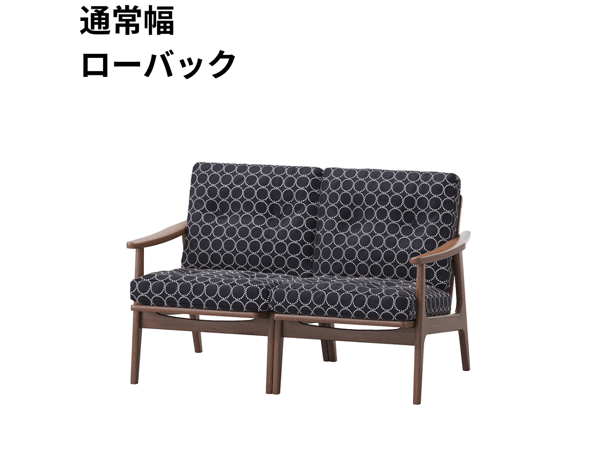 『マルニ60期間限定企画』ミナペルホネン／タンバリン＆ライトベリー全色から生地セレクト！マルニ60フレームチェア／ウォールナット材／ウレタン仕上／2シーター 両肘