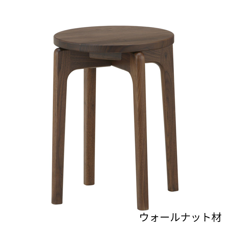 MARUNI60 スツール 板座 (オーク材／ウォールナット材)