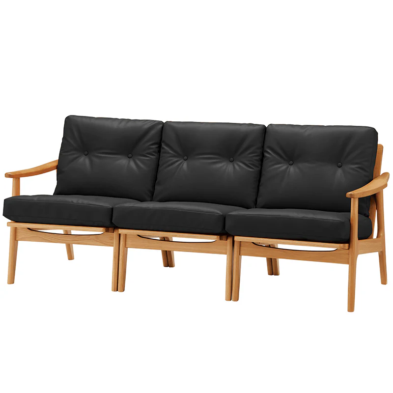 （リニューアル）マルニ60 フレームチェア 3シーター（オーク）