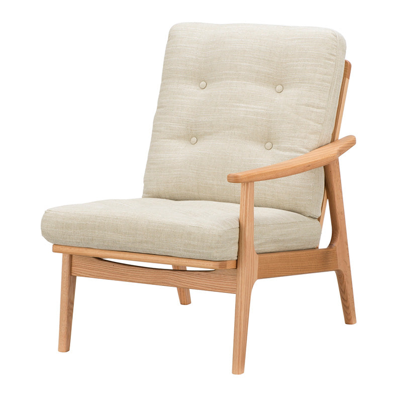 マルニ60 フレームチェア ハイバック1シーター・左肘（オーク／ハイバック／通常幅）