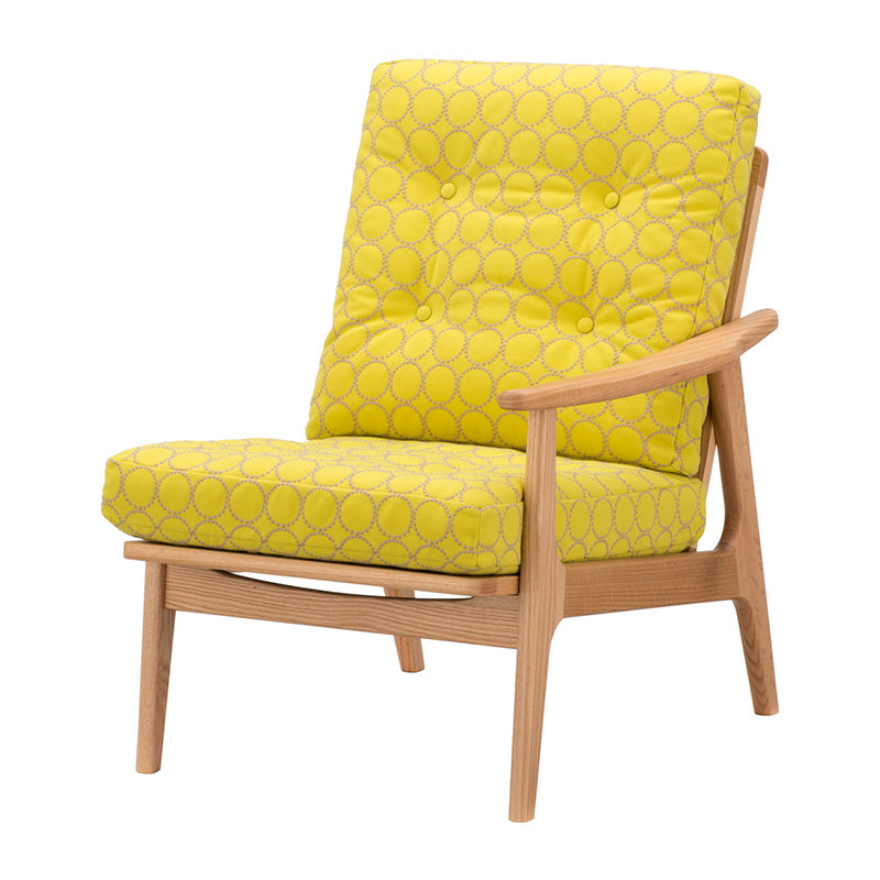 マルニ60 フレームチェア ハイバック1シーター・左肘（オーク／ハイバック／通常幅）