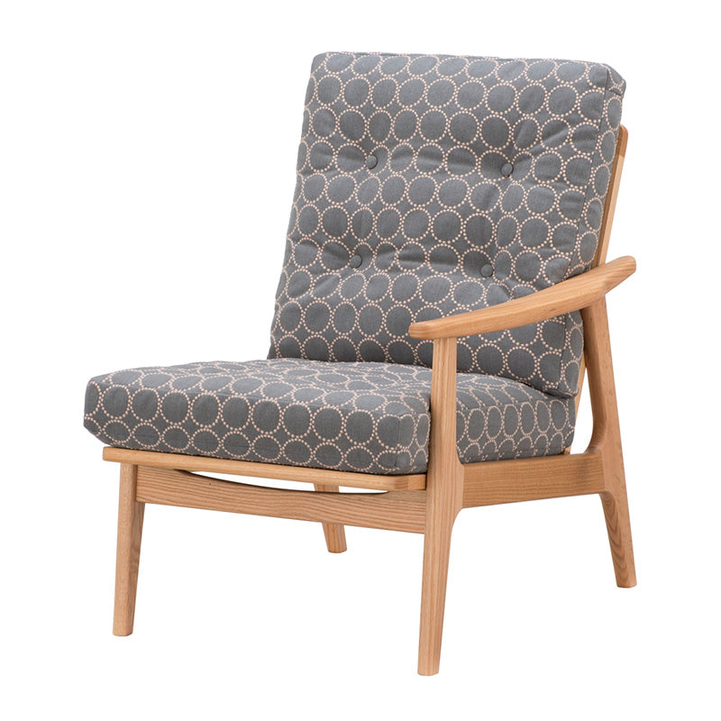 マルニ60 フレームチェア ハイバック1シーター・左肘（オーク／ハイバック／通常幅）