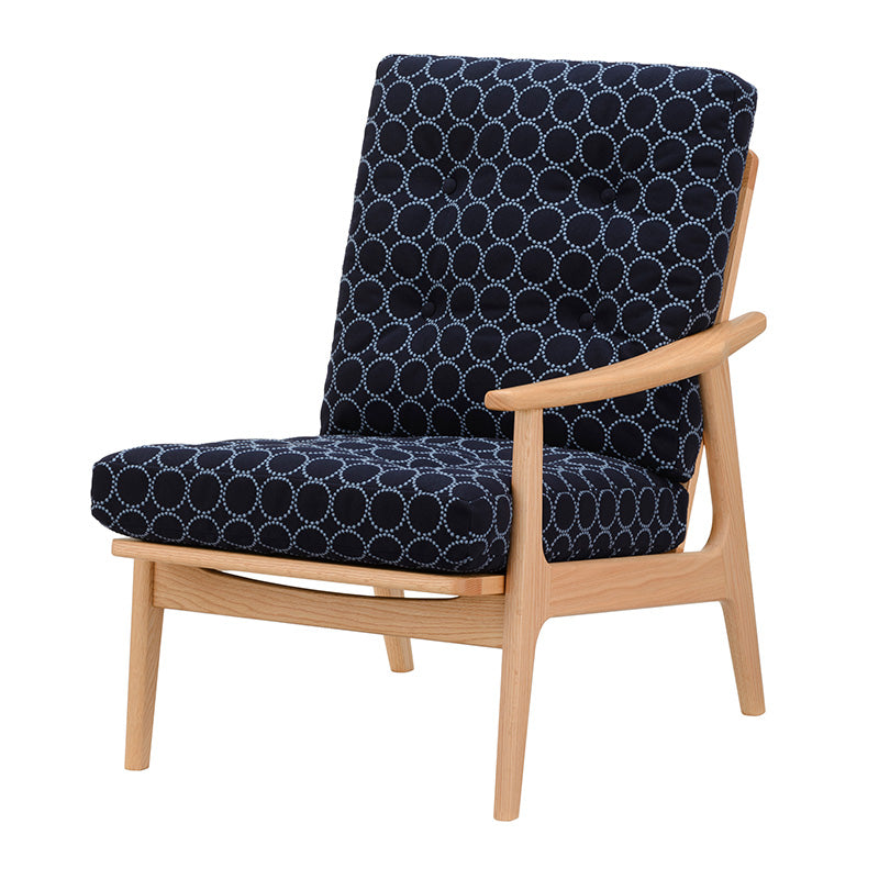 マルニ60 フレームチェア ハイバック1シーター・左肘（オーク／ハイバック／通常幅）