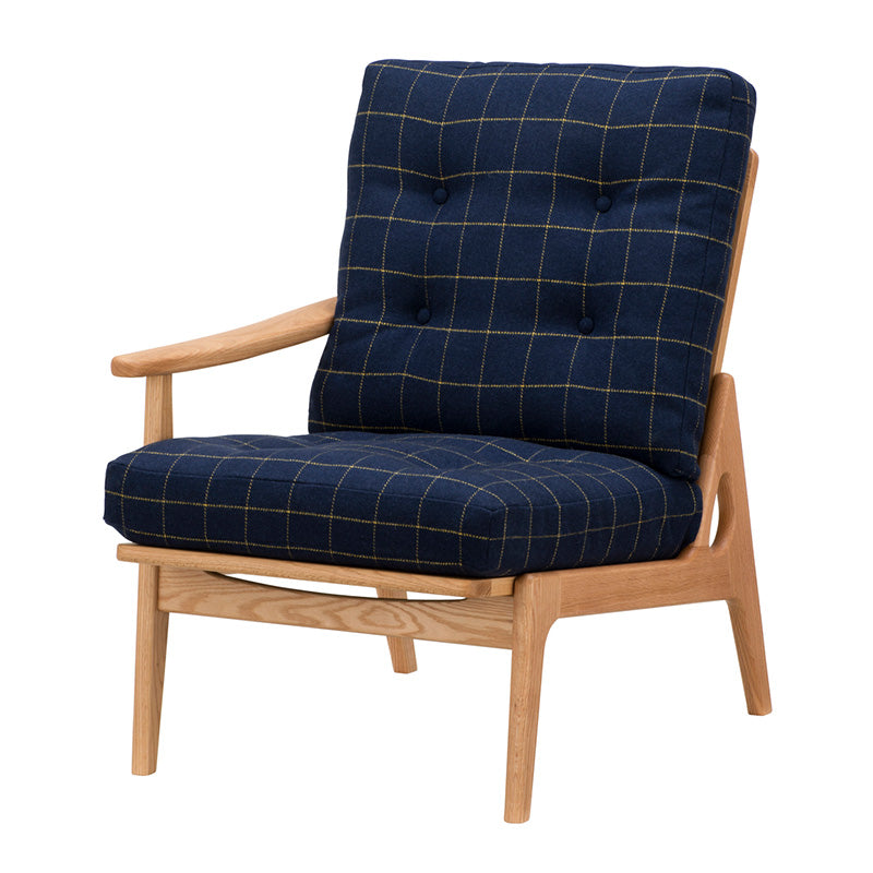 マルニ60 フレームチェア ハイバック1シーター・右肘（オーク／ハイバック／通常幅）