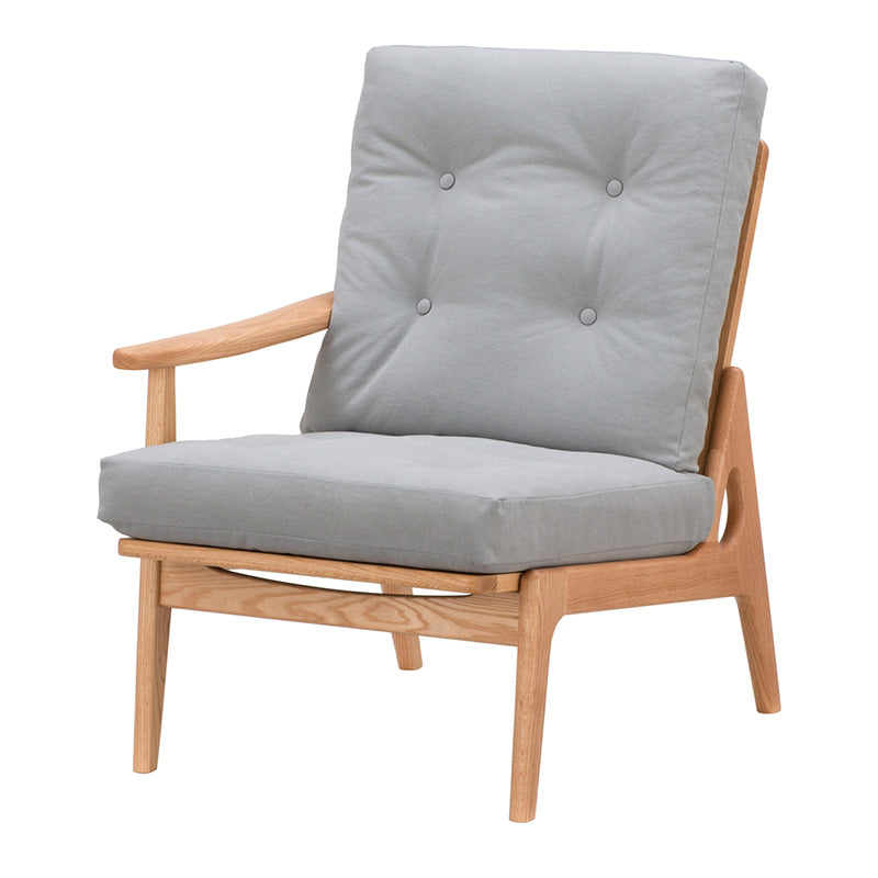 マルニ60 フレームチェア ハイバック1シーター・右肘（オーク／ハイバック／通常幅）