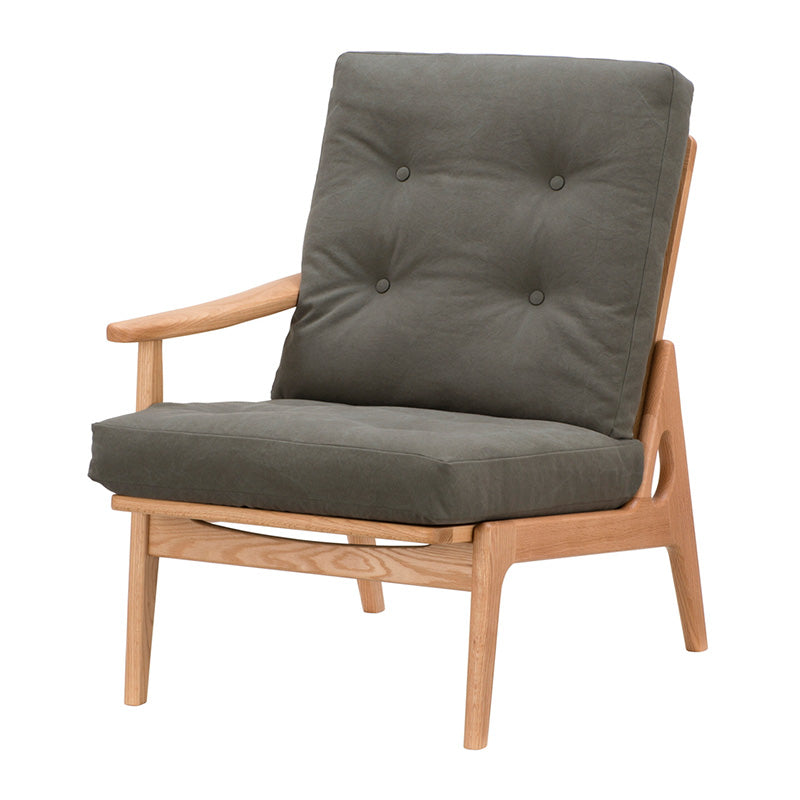 マルニ60 フレームチェア ハイバック1シーター・右肘（オーク／ハイバック／通常幅）