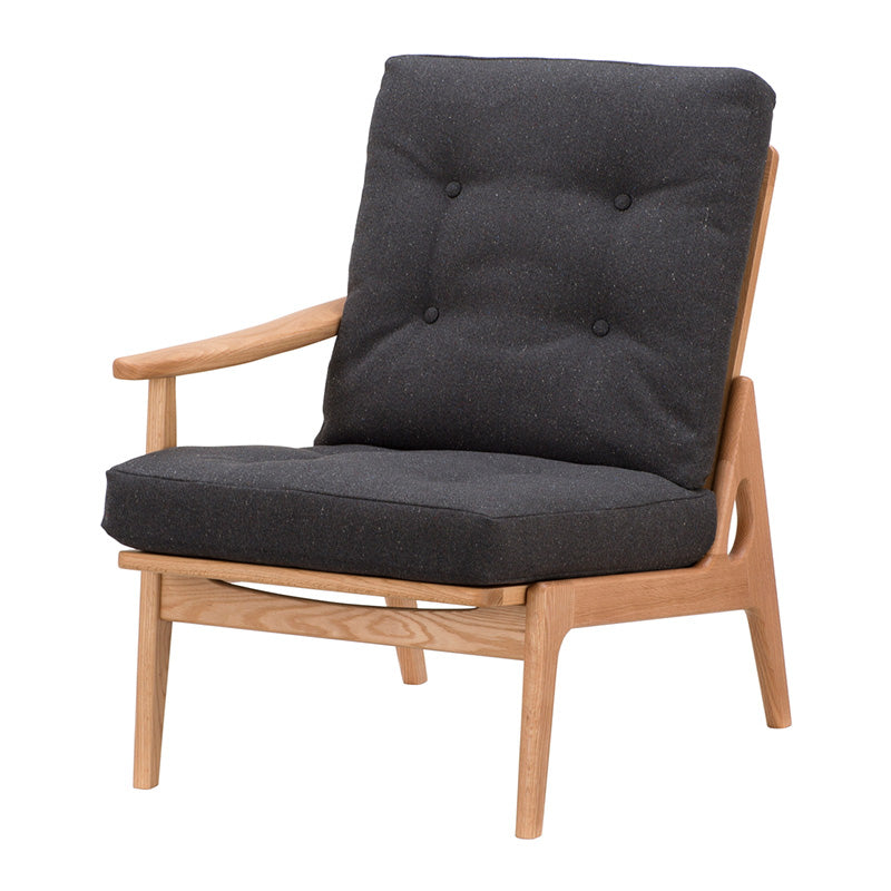 マルニ60 フレームチェア ハイバック1シーター・右肘（オーク／ハイバック／通常幅）