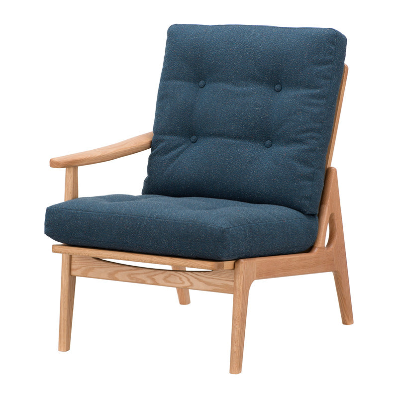 マルニ60 フレームチェア ハイバック1シーター・右肘（オーク／ハイバック／通常幅）