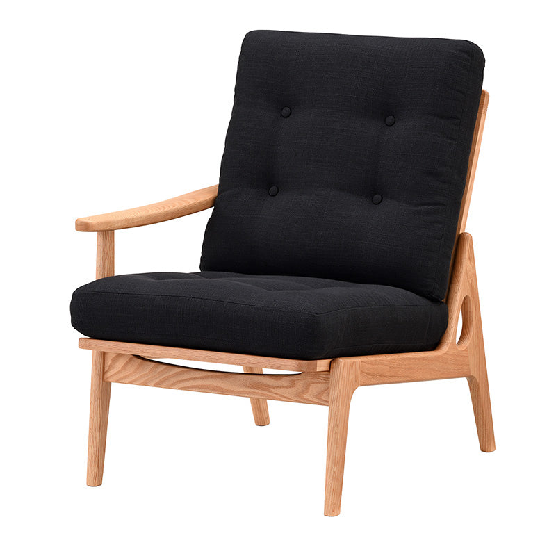 マルニ60 フレームチェア ハイバック1シーター・右肘（オーク／ハイバック／通常幅）