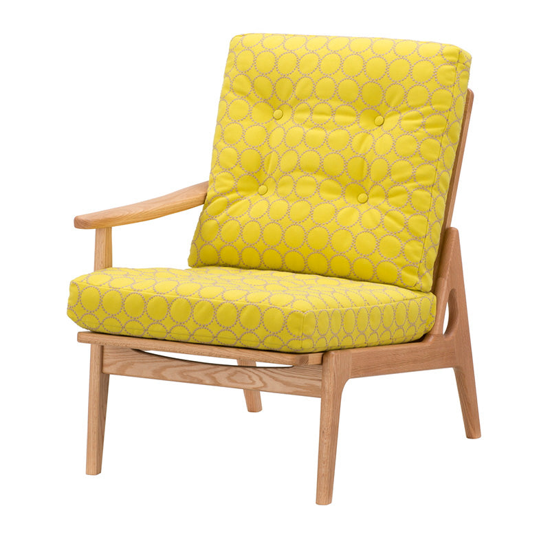 マルニ60 フレームチェア ハイバック1シーター・右肘（オーク／ハイバック／通常幅）