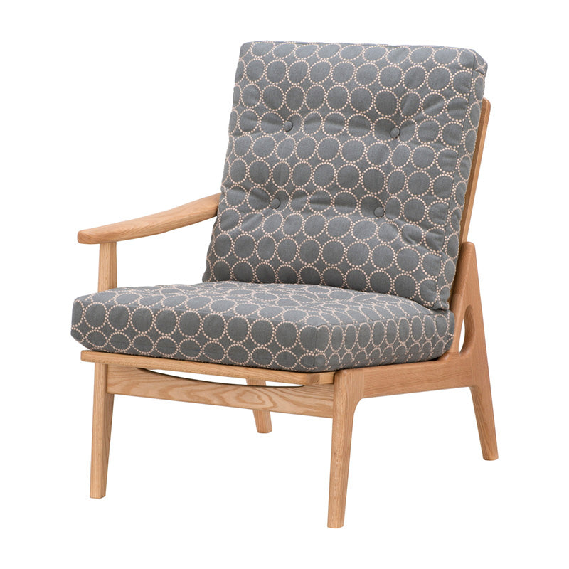 マルニ60 フレームチェア ハイバック1シーター・右肘（オーク／ハイバック／通常幅）