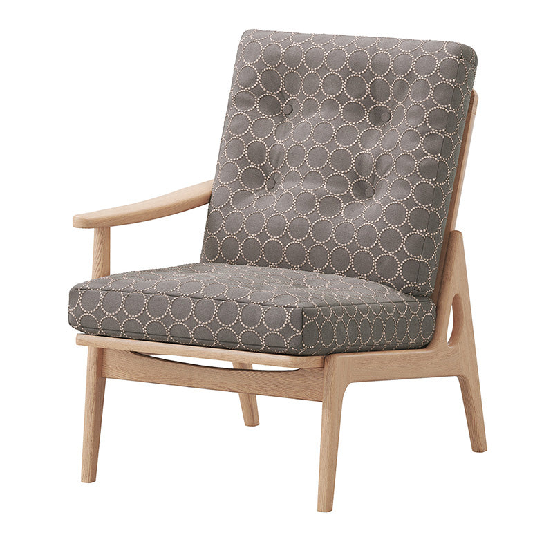 マルニ60 フレームチェア ハイバック1シーター・右肘（オーク／ハイバック／通常幅）