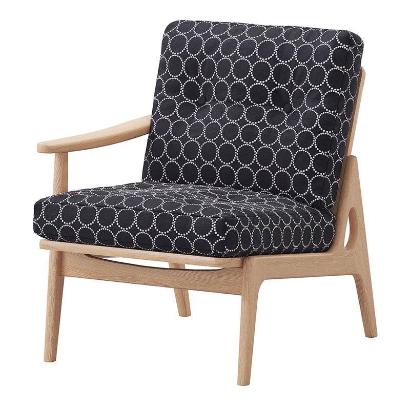 マルニ60 フレームチェア 1シーター・右肘（オーク／ローバック／通常幅）