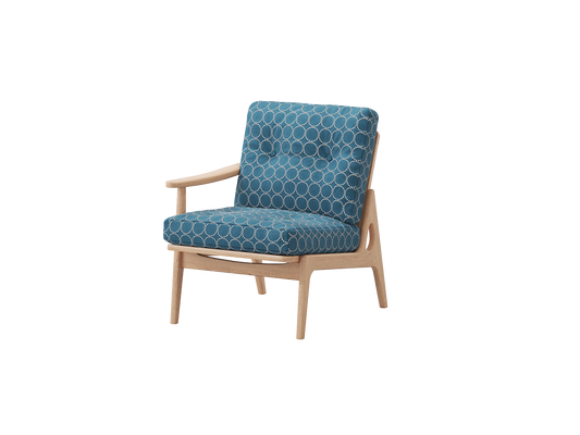 『マルニ60期間限定企画』ミナペルホネン／タンバリン＆ライトベリー全色から生地セレクト！マルニ60フレームチェア／オーク材／オイル仕上／1シーター 右肘