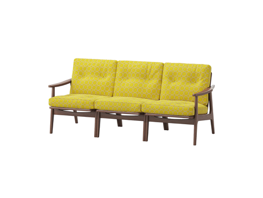 『マルニ60期間限定企画』ミナペルホネン／タンバリン＆ライトベリー全色から生地セレクト！マルニ60フレームチェア／ウォールナット材／ウレタン仕上／3シーター 両肘