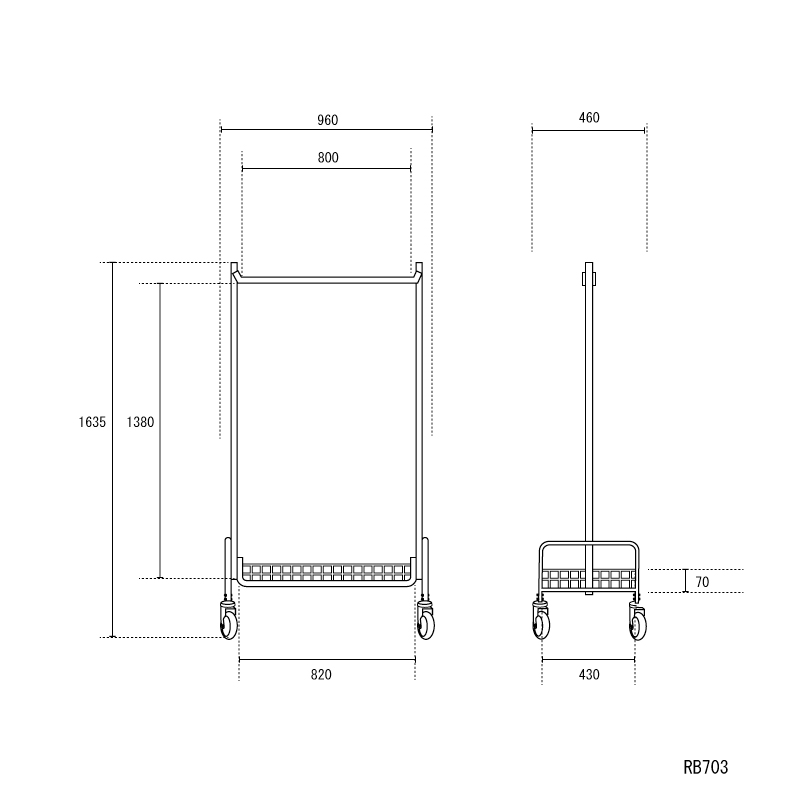 GARMENT RACK＆Basket Shelf