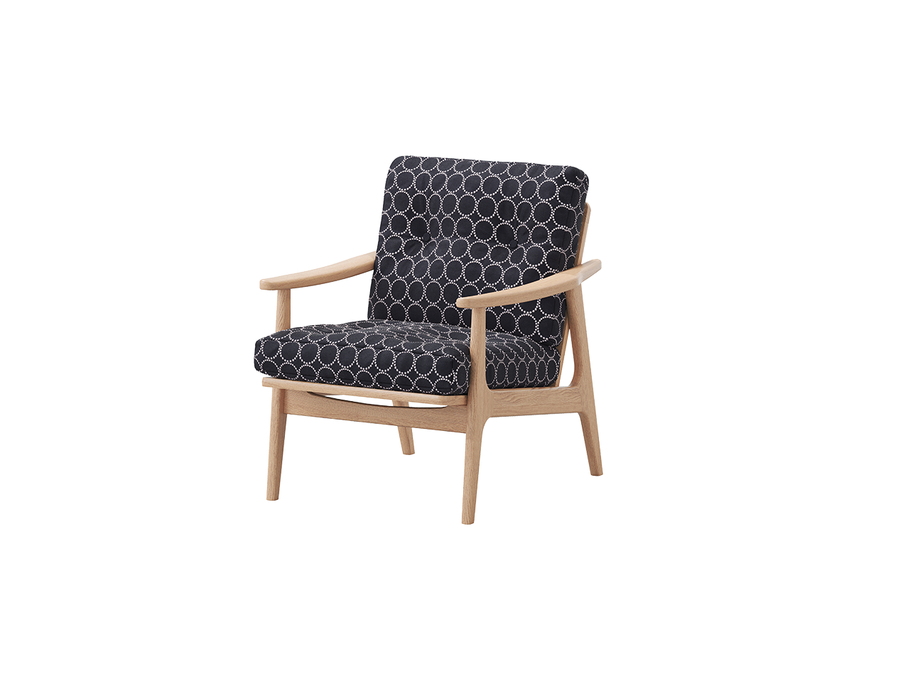 『マルニ60期間限定企画』ミナペルホネン／タンバリン＆ライトベリー全色から生地セレクト！マルニ60フレームチェア／オーク材／オイル仕上／1シーター 両肘