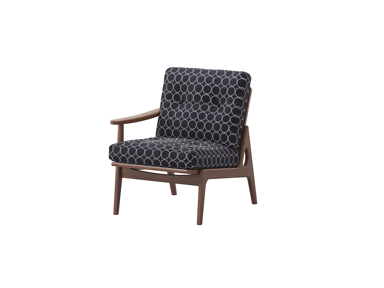 『マルニ60期間限定企画』ミナペルホネン／タンバリン＆ライトベリー全色から生地セレクト！マルニ60フレームチェア／ウォールナット材／ウレタン仕上／1シーター 右肘