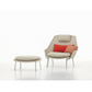 Vitra(ヴィトラ) スローチェア & オットマン (ファブリック) バックレストクッション2個付き
