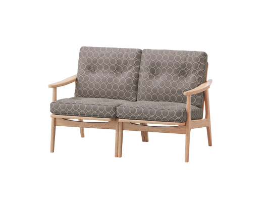 『マルニ60期間限定企画』ミナペルホネン／タンバリン＆ライトベリー全色から生地セレクト！マルニ60フレームチェア／オーク材／ウレタン仕上／2シーター 両肘