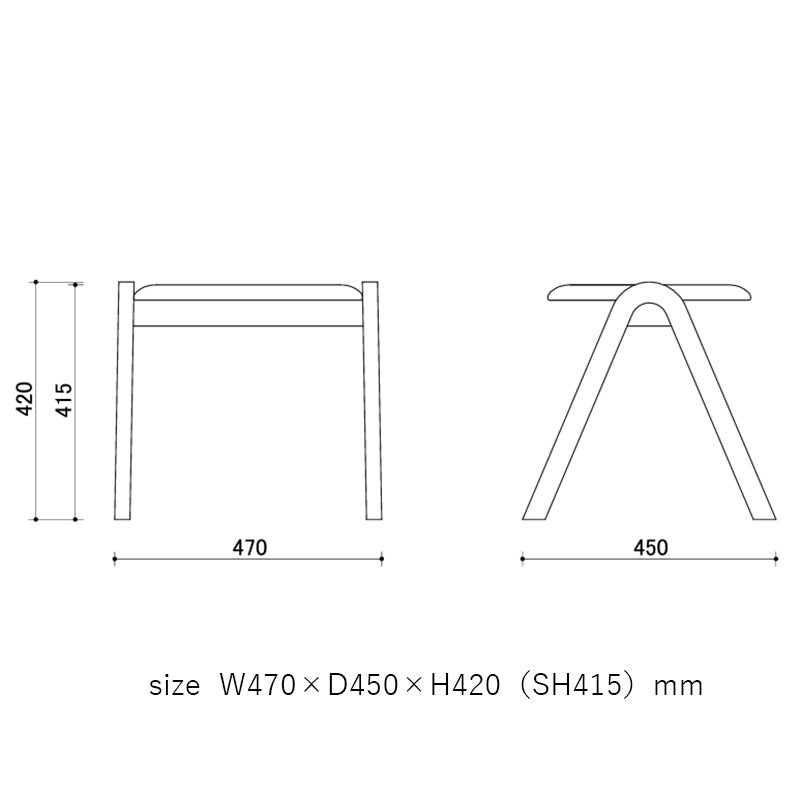 宮崎椅子製作所 A stool（エースツール）※パープルハート・ヒノキ