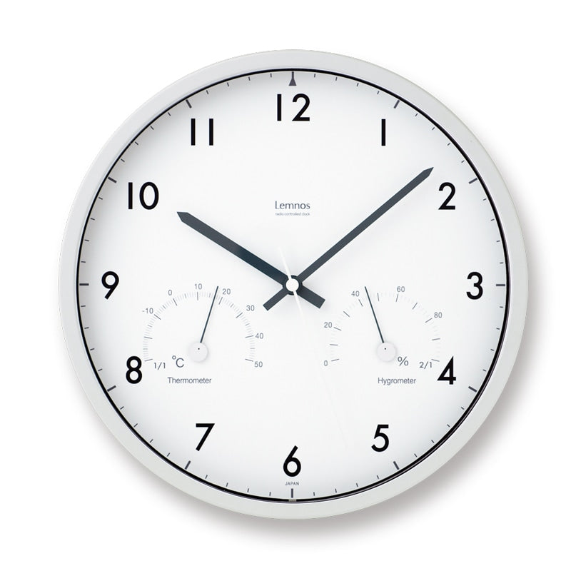 Lemnos（レムノス）Air clock（エアークロック）［電波時計］