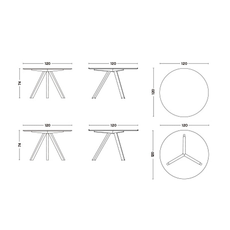 HAY(ヘイ)COPENHAGUE（コペンハーグ）  CPH 20 ROUND / Φ120 x H74（新仕様）