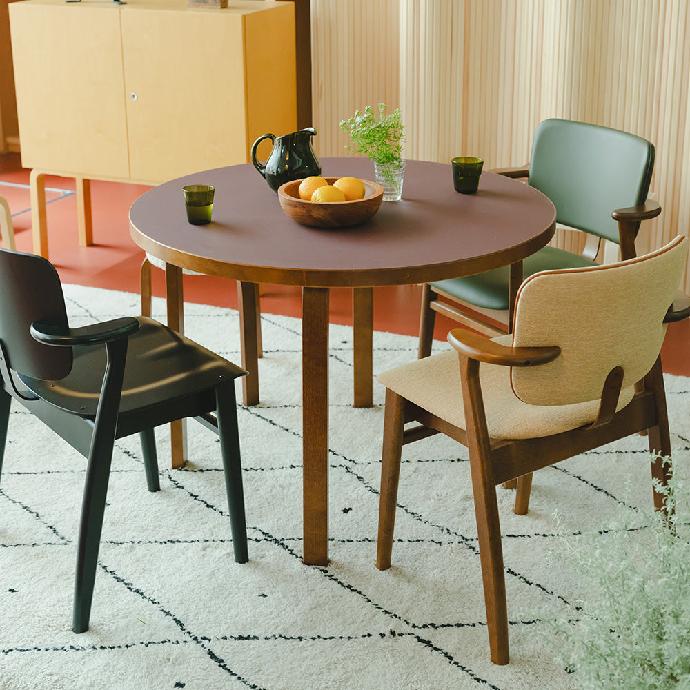 Artek（アルテック）DOMUS CHAIR（ドムスチェア）Beauty versions 背座張り（ファブリック/レザー）