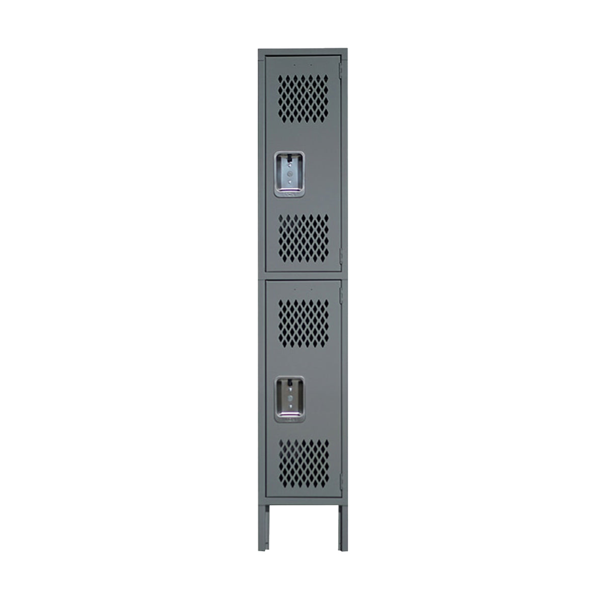 18" LYON RECESSED HANDLE LOCKER - 2TIER