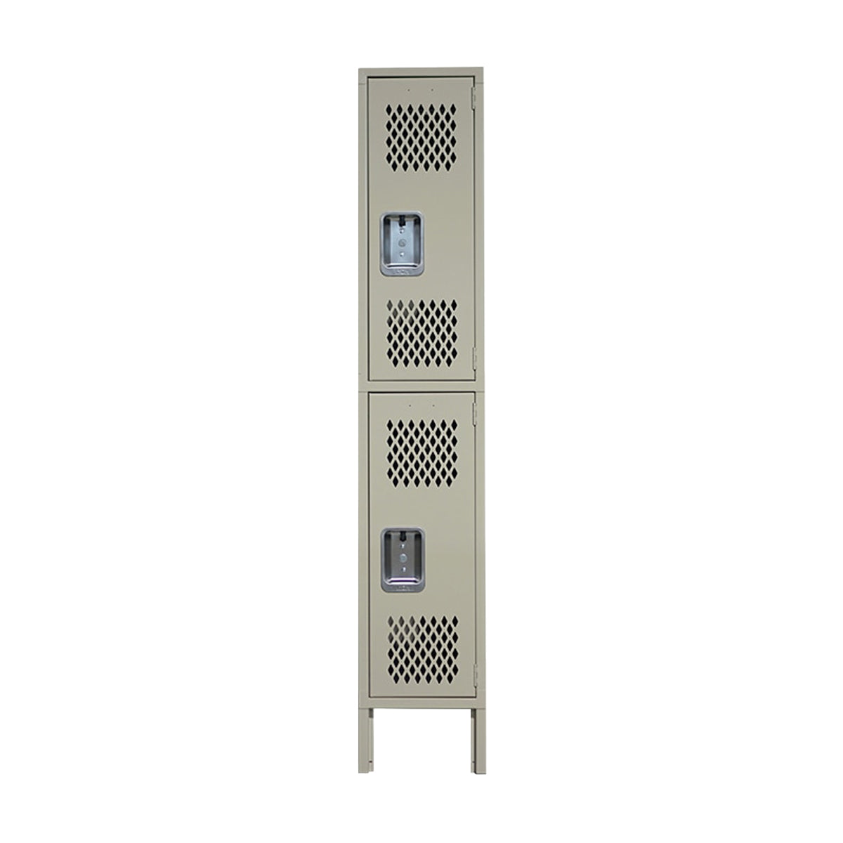 18" LYON RECESSED HANDLE LOCKER - 2TIER