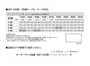 Grow（グロウ）2本脚ダイニングテーブル　526.527.528　レッドオーク